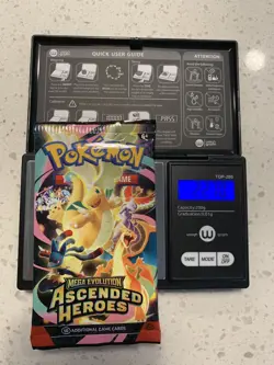 HEAVY Pokemon Ascended Heroes Booster Pack 22.70g POTENTIAL GOD PACKUUUUUUUUU - Image 1
