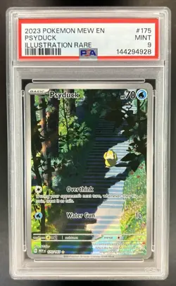 2023 Pokemon SV 151 Psyduck Illustration Rare #175/165 PSA 9 - Image 1