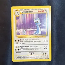 Pokemon TCG Dragonair Base Set 18/102 Uncommon 80 HP Vintage Card (English) - Image 2