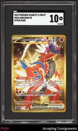 2023 Pokemon TCG Scarlet & Violet #254 Koraidon EX HR SGC 10 GEM - Image 1
