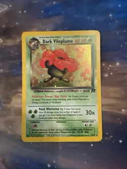 Pokemon TCG 2000 - Dark Vileplume Unlimited Holo Rare - Team Rocket 13/82 - - Image 1