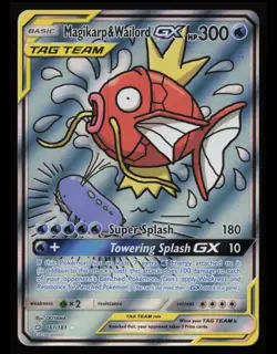 Magikarp & Wailord GX 161/181 Alternate Art Team Up Pokemon English NM - Image 1