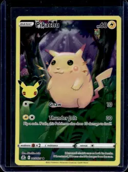 2021 Pokemon SWSH Celebrations Pikachu Holo #005/025 - Image 1