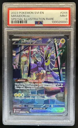 2023 Pokemon SV Miraidon ex Special Illustration Rare #244/198 PSA 9 - Image 1