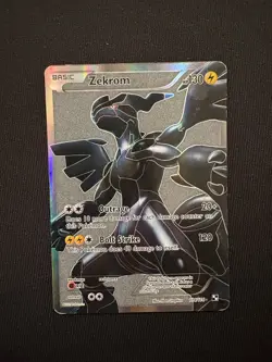 Pokemon TCG Reshiram 113/114 Zekrom 114/114 Black and White Holo Card Full Art - Image 2