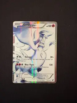 Pokemon TCG Reshiram 113/114 Zekrom 114/114 Black and White Holo Card Full Art - Image 3