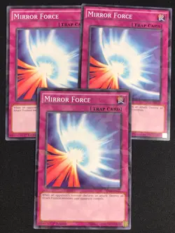 YUGIOH MIRROR FORCE YS15-ENF21 1ST SHATTERFOIL X3 (NM) - Image 1