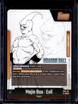 Dragon Ball Super Fusion World Manga Booster 01 Leader Majin Buu Kid #SB01-029 - Image 2