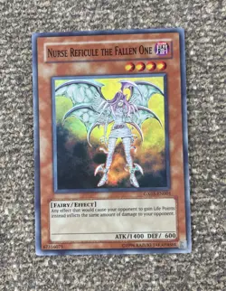 Yugioh! Nurse Reficule the Fallen One GX05-EN001 Super Rare LP - Image 1