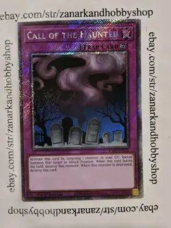 YuGiOh Call of the Haunted RA05-EN076 Platinum Secret Rare - Image 1