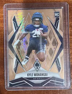2025 Panini Phoenix Bronze seismic bronze /50 Kyle Monangai rookie - Image 1