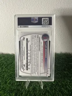 2025 Bowman Chrome Draft Tyler Bremner 1st Gold Auto Refractor 08/50 - Image 2