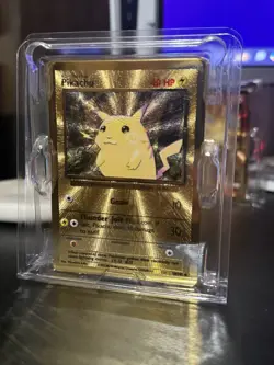 Pokemon TCG Celebrations Pikachu Gold Metal Card 58/102 - Image 1