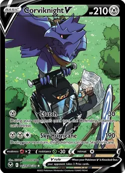 Corviknight V HP210 Metal Pokemon Card-Collectible Gift Display - Image 1