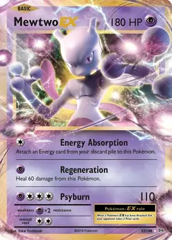 MewtwoEX 180HP Metal Pokemon Card-Collectible Gift Display - Image 1