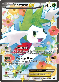 ShayminEX HP110 Metal Pokemon Card-Collectible Gift Display - Image 1