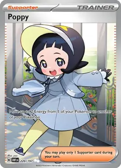 PopPy TRAINGR 220/197 Metal Pokemon Card-Collectible Gift Display - Image 1