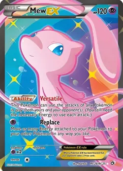 Mew EX HP120 Versatile Power Saver Metal Pokemon Card-Collectible Gift Display - Image 1