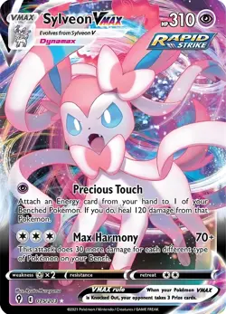 Sylveon VMAX HP310 Metal Pokemon Card-Collectible Gift Display - Image 1