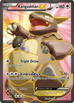 KangaskhanEX HP180 Metal Pokemon Card-Collectible Gift Display - Image 1