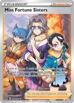 Miss Fortune Sisters 194/196 Metal Pokemon Card-Collectible Gift Display - Image 1