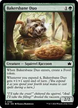 Bakersbane 163 BLB MTG Green Squirrel Raccoon Food Creature 2023 Expend - Image 1