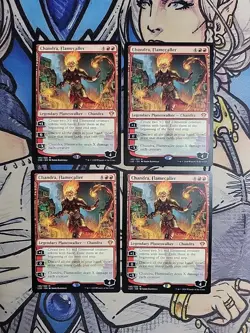 4x Chandra, Flamecaller - NM/M Commander 2020 C20 MTG Magic - Image 1
