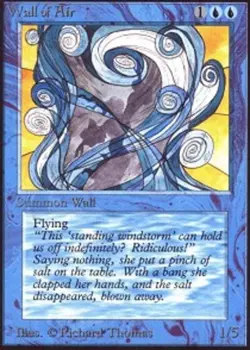 1 x Wall of Air - Alpha - Light Play - MTG - Image 1