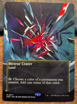 METEOR CRATER #71 Borderless Edge of Eternities Stellar Sights - MTG - Image 1