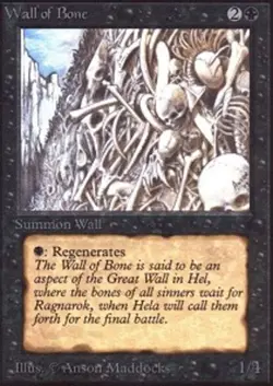 1 x Wall of Bone - Alpha - Light Play - MTG - Image 1