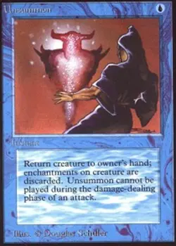 1 x Unsummon - Alpha - Light Play - MTG - Image 1