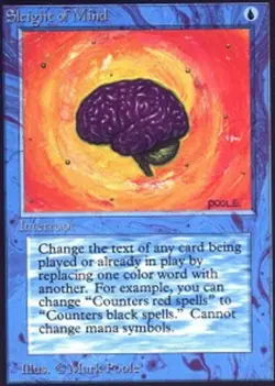1 x Sleight of Mind - Alpha - Moderate Play - MTG - Image 1
