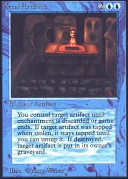 1 x Steal Artifact - Alpha - Moderate Play - MTG - Image 1