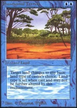 1 x Phantasmal Terrain - Alpha - Light Play - MTG - Image 1