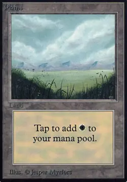 1 x Plains (No Trees) - Alpha - NM-Mint - MTG - Image 1