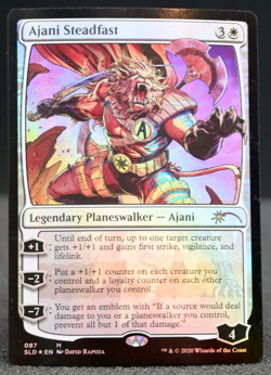 Ajani, Steadfast – Secret Lair Drop – Foil – #87 – Light Play – MTG - Image 1