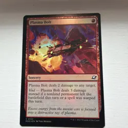 MTG * Plasma Bolt (Foil) Edge of Eternities * 1X * NM - Image 1