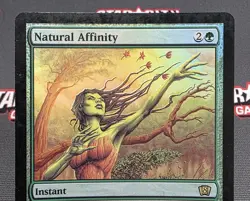 MTG FOIL Natural Affinity- DAMAGED -8th Edition Magic the Gathering Card #269 - Image 3