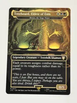 Treebeard, Eldest of Ents - Doran, the Siege Tower (Borderless) LOTR 517 NM - Image 2