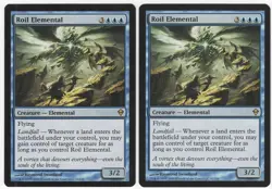Roil Elemental x2 2x 2009 Zendikar Blue Rare Creature MTG NM AZ5 - Image 1