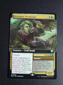 Eccentric Pestfinder (Extended Art) Rare MTG Secrets of Strixhaven Commander - Image 1
