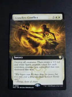 Ceaseless Conflict (Extended Art) Rare MTG Secrets of Strixhaven Commander - Image 1