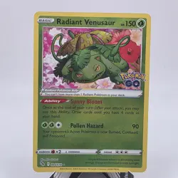 Pokemon TCG - Radiant Venusaur 004/078 Pokemon GO Holo - NEAR MINT - Image 1