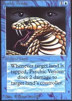 1 x Psychic Venom - Alpha - Light Play - MTG - Image 1