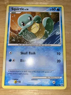 Pokemon Squirtle TCG Platinum Card 96/127 Regular Common - Image 1