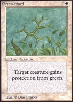 1 x Green Ward - Alpha - NM-Mint - MTG - Image 1