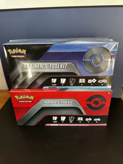 Pokemon TCG Trainer's Toolkit 2 Box Lot Crobat Dedenne-GX 2021 2022English - Image 1