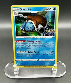 Pokemon TCG - Blastoise 017/078 Pokemon GO Holo - NM - Image 1