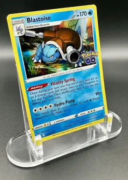 Pokemon TCG - Blastoise 017/078 Pokemon GO Holo - NM - Image 2