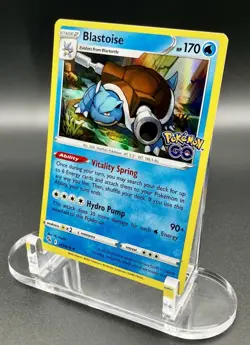 Pokemon TCG - Blastoise 017/078 Pokemon GO Holo - NM - Image 3